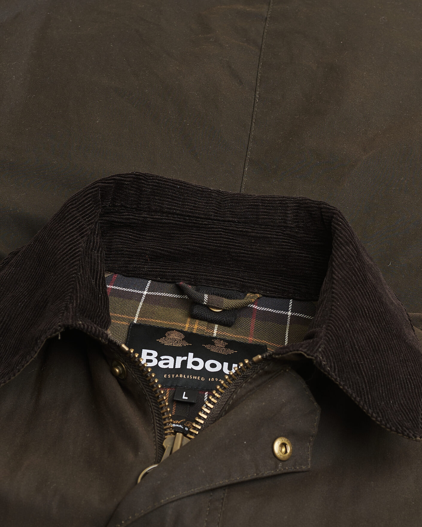Herre | Pre-owned Jakker | Pre-owned | Barbour Lifestyle Ashby Wax Jacket Olive L