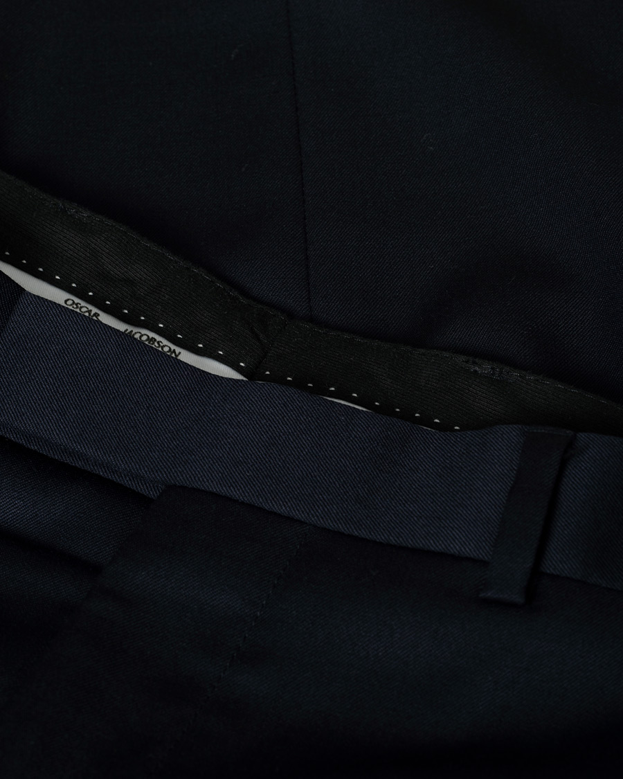 Herre | Oscar Jacobson Dave Kostymbyxa 100% Wool Navy 92 | Pre-owned | Oscar Jacobson Dave Kostymbyxa 100% Wool Navy 92