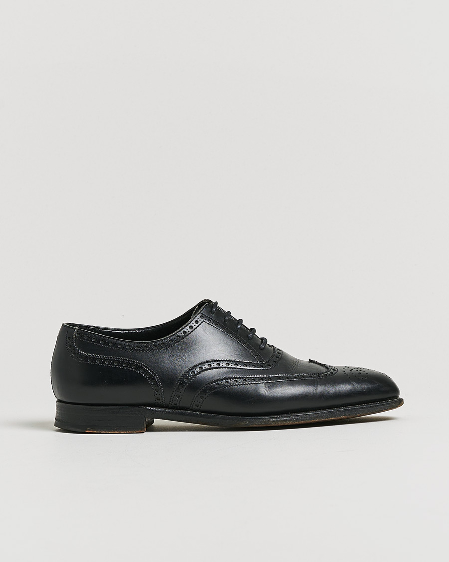 Herre | Pre-owned Sko | Pre-owned | Crockett & Jones Clifford Brogues Black Calf UK7 - EU41