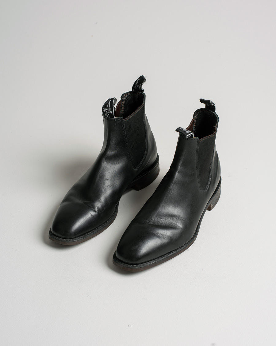 Herre | R.M.Williams Blaxland G Boot Yearling Black | Pre-owned | R.M.Williams Blaxland G Boot Yearling Black