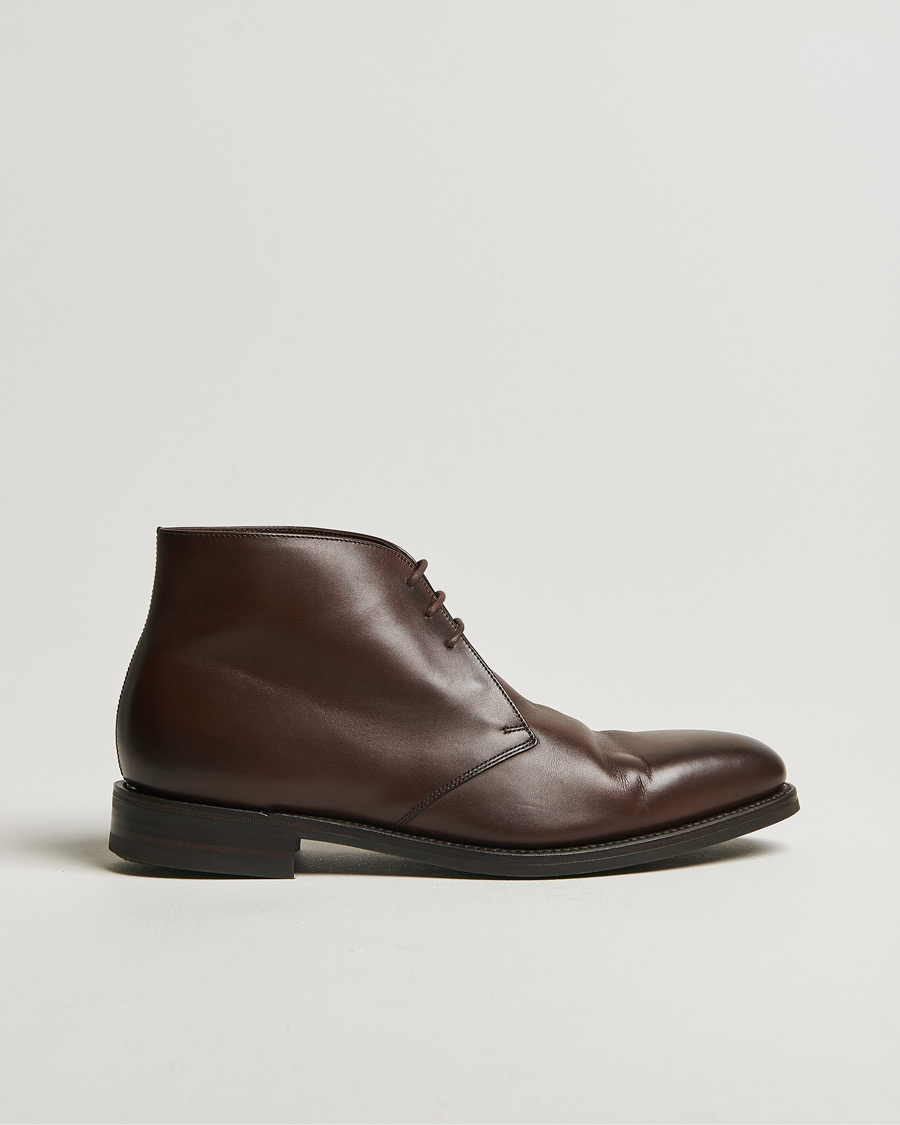 Herre | Loake 1880 Pimlico Chukka Boot Dark Brown Calf | Pre-owned | Loake 1880 Pimlico Chukka Boot Dark Brown Calf