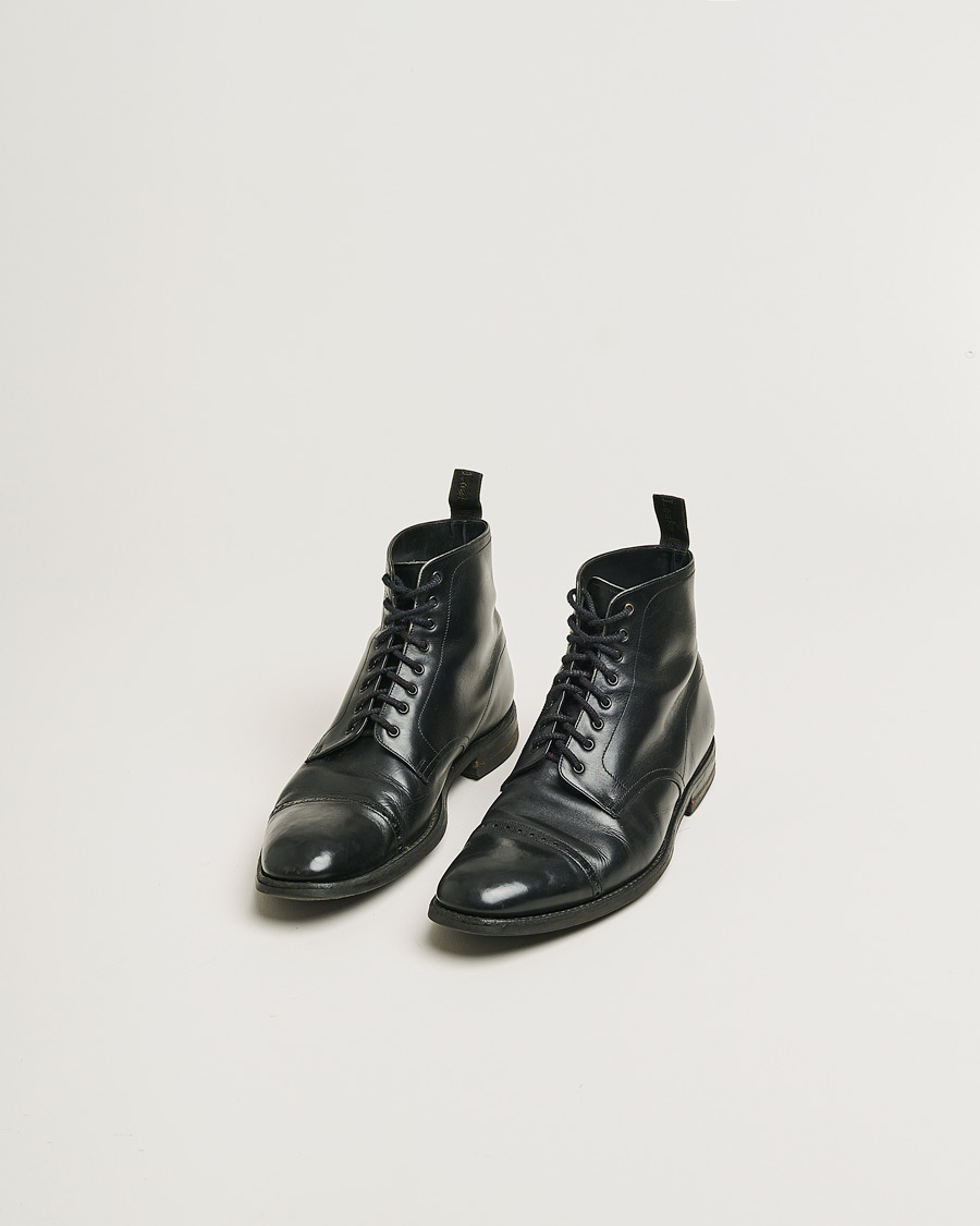 Herre | Loake 1880 Hyde Boot Black Calf | Pre-owned | Loake 1880 Hyde Boot Black Calf