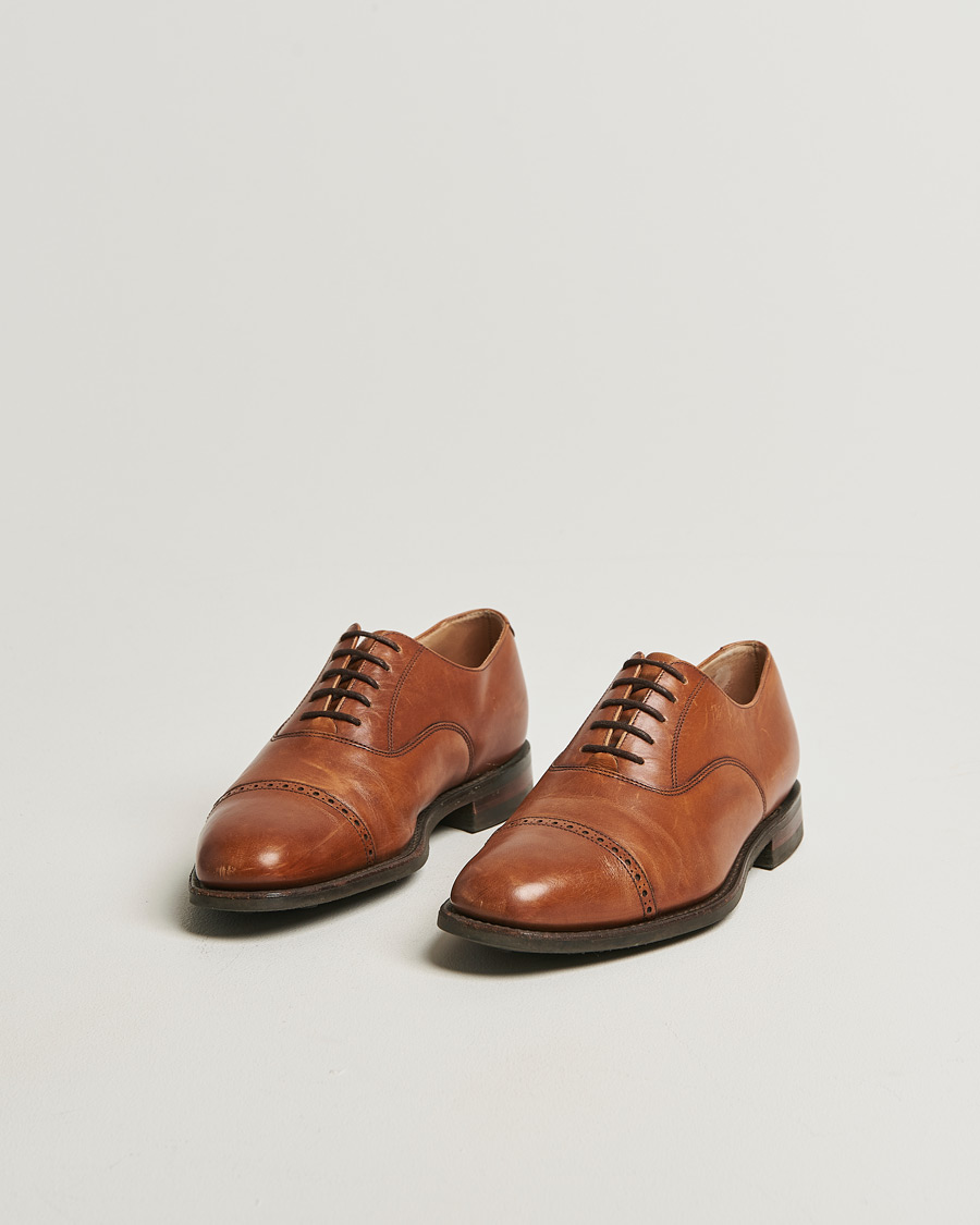 Herre | Pre-owned Randsyede sko | Pre-owned | Loake 1880 Cadogan Oxford Mahogany Calf UK7,5 - EU41,5