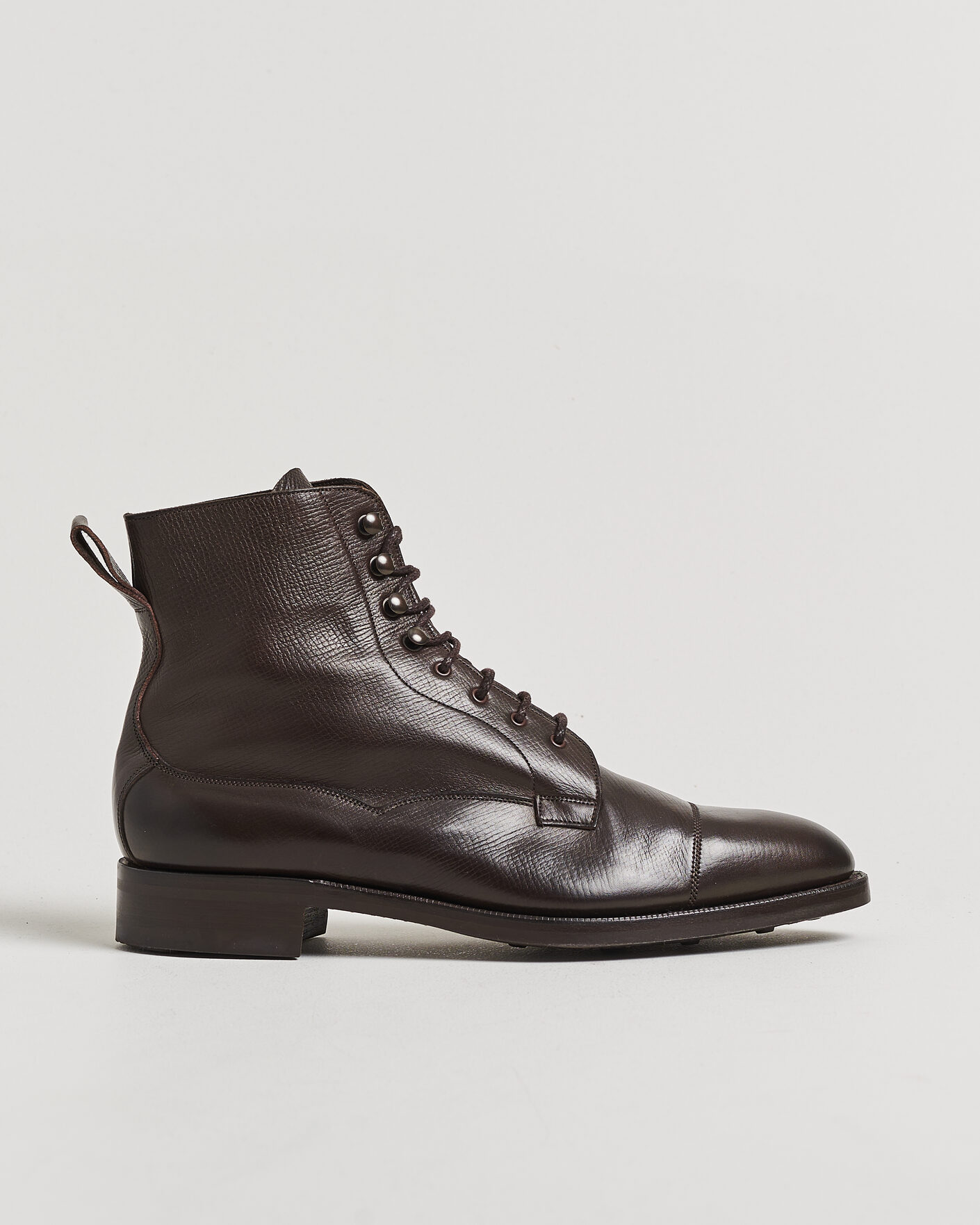 Herre | Pre-owned Randsyede sko | Pre-owned | Edward Green Galway Grained Boot Dark Brown Utah Calf UK10,5 - EU45