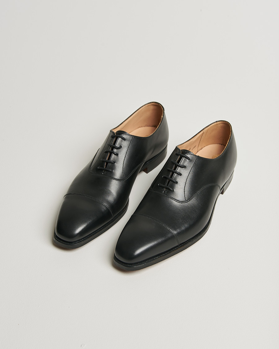 Herre | Crockett & Jones Hallam Oxford Black Calf | Pre-owned | Crockett & Jones Hallam Oxford Black Calf