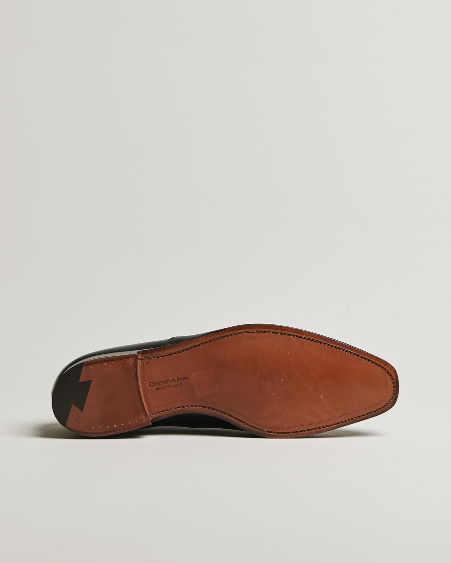 Herre | Crockett & Jones Hallam Oxford Black Calf | Pre-owned | Crockett & Jones Hallam Oxford Black Calf