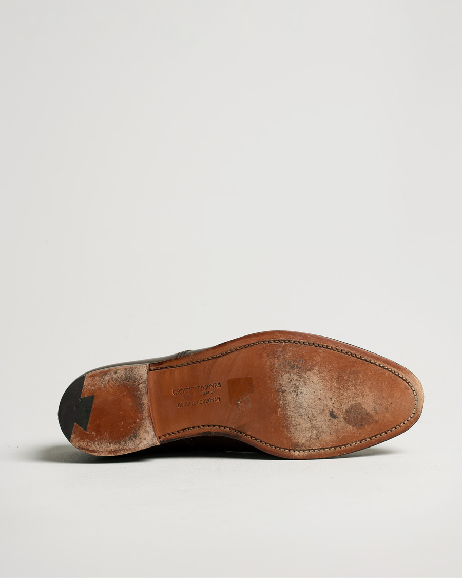 Herre | Crockett & Jones Bradford Derby Dark Brown Cordovan | Pre-owned | Crockett & Jones Bradford Derby Dark Brown Cordovan