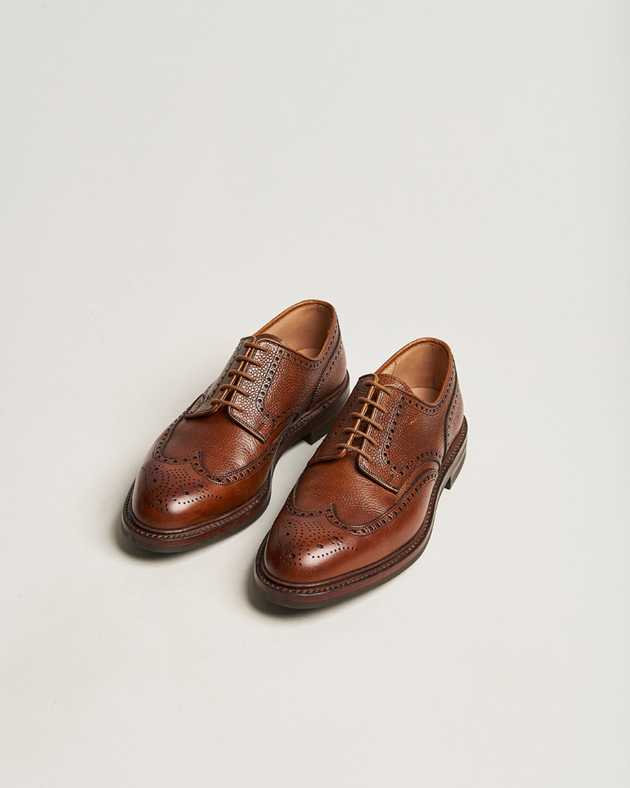 Herre | Pre-owned Randsyede sko | Pre-owned | Crockett & Jones Pembroke Derbys Tan Grained Calf UK10,5 - EU44,5