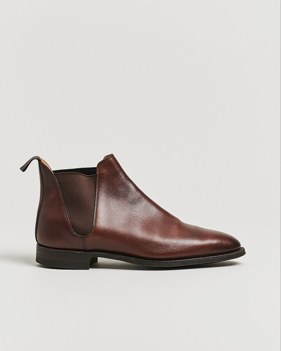 Herre | Crockett & Jones Chelsea 8 Boot Dark Brown Calf UK7 - EU41 | Pre-owned | Crockett & Jones Chelsea 8 Boot Dark Brown Calf UK7 - EU41