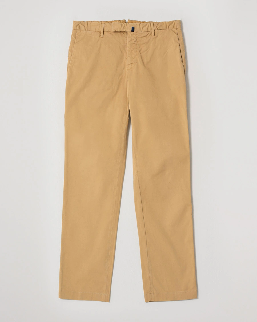 Herre | Incotex Slim Fit Stretch Chinos Khaki 46 | Pre-owned | Incotex Slim Fit Stretch Chinos Khaki 46