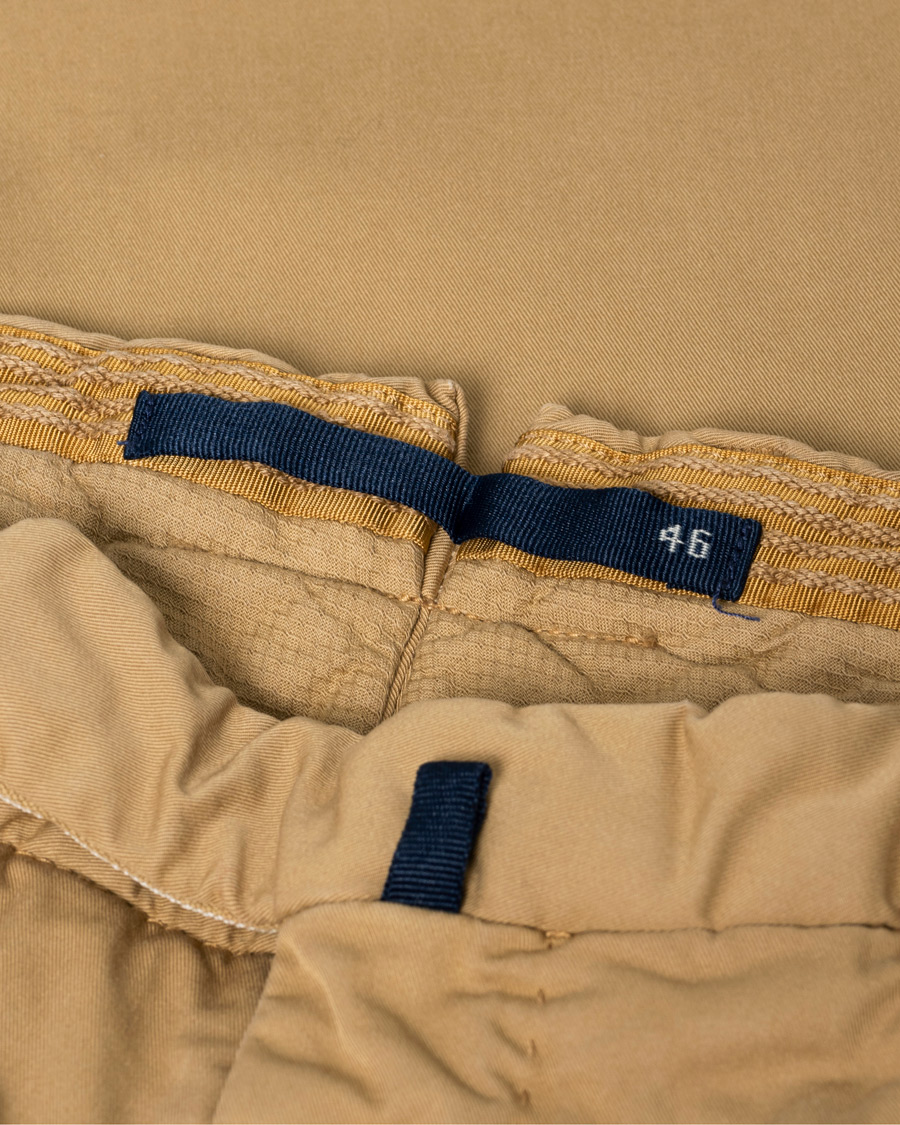 Herre | Incotex Slim Fit Stretch Chinos Khaki 46 | Pre-owned | Incotex Slim Fit Stretch Chinos Khaki 46