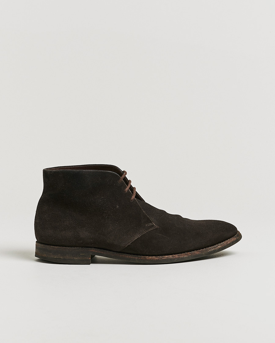 Herre | Pre-owned Sko | Pre-owned | Loake 1880 Pimlico Chukka Boot Dark Brown Suede UK10,5 - EU44,5