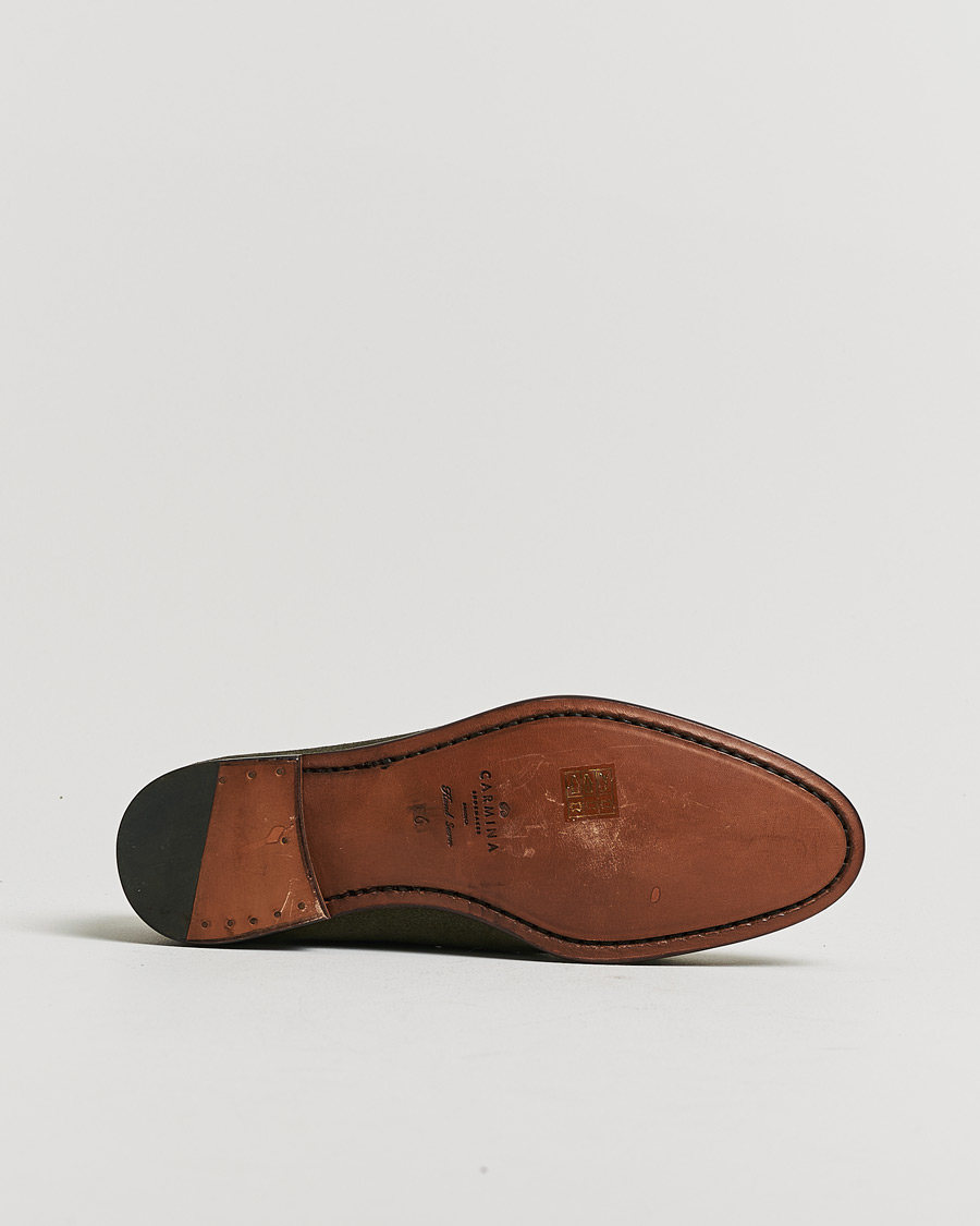 Herre | Pre-owned Randsyede sko | Pre-owned | Carmina Unlined Tassel Loafers Grey Suede UK6 - EU39