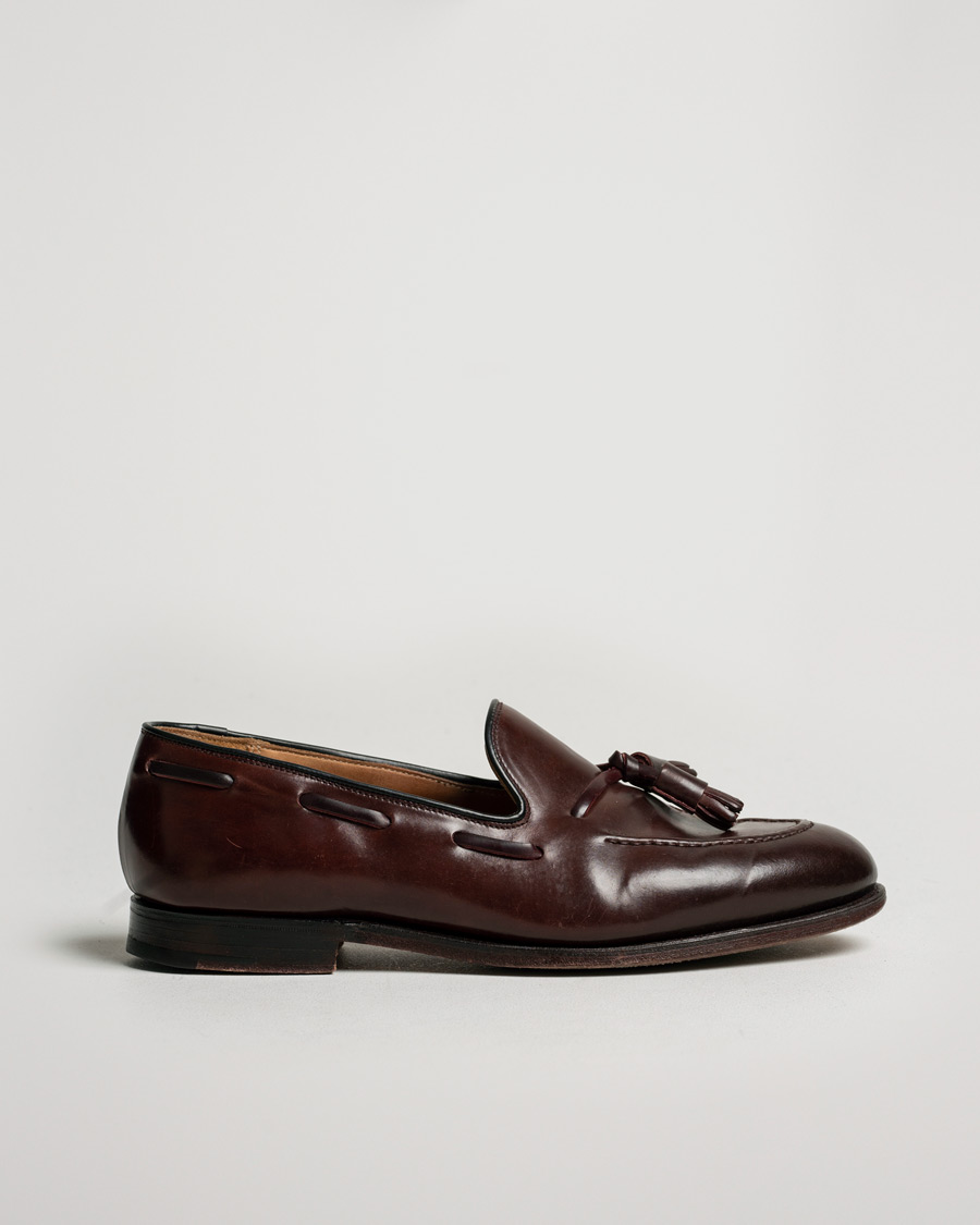 Herre | Crockett & Jones Cavendish Tassel Loafer Burgundy Cordovan | Pre-owned | Crockett & Jones Cavendish Tassel Loafer Burgundy Cordovan