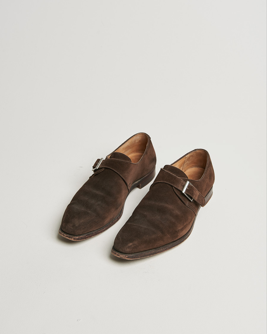 Herre | Pre-owned Sko | Pre-owned | Crockett & Jones Monkton Brown Suede UK8,5 - EU42,5