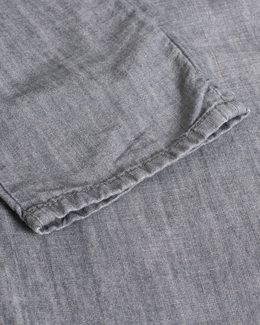 Herre | Pre-owned Bukser | Pre-owned | Slim Fit Linen/Cotton Chino Grey W34