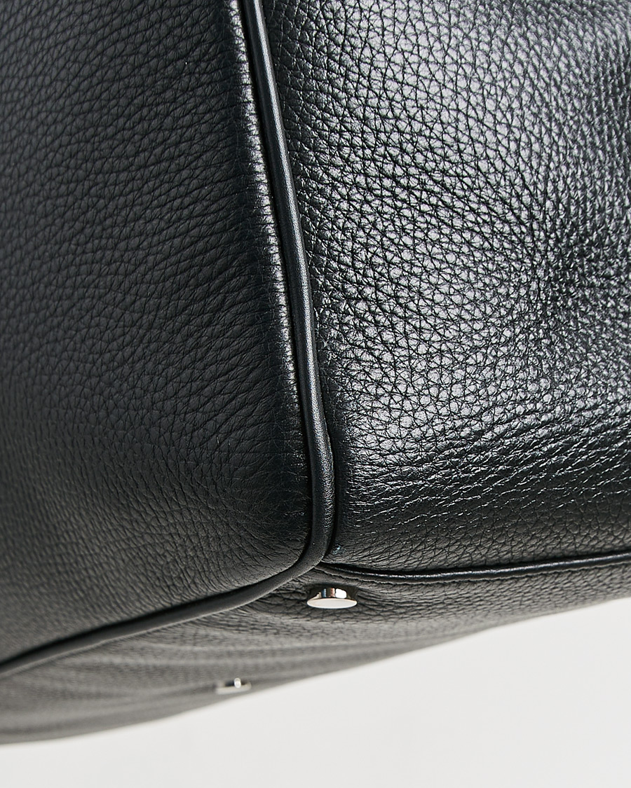 Herre | Smythson Burlington 24 Hour Bag Black Deerskin | Pre-owned | Smythson Burlington 24 Hour Bag Black Deerskin