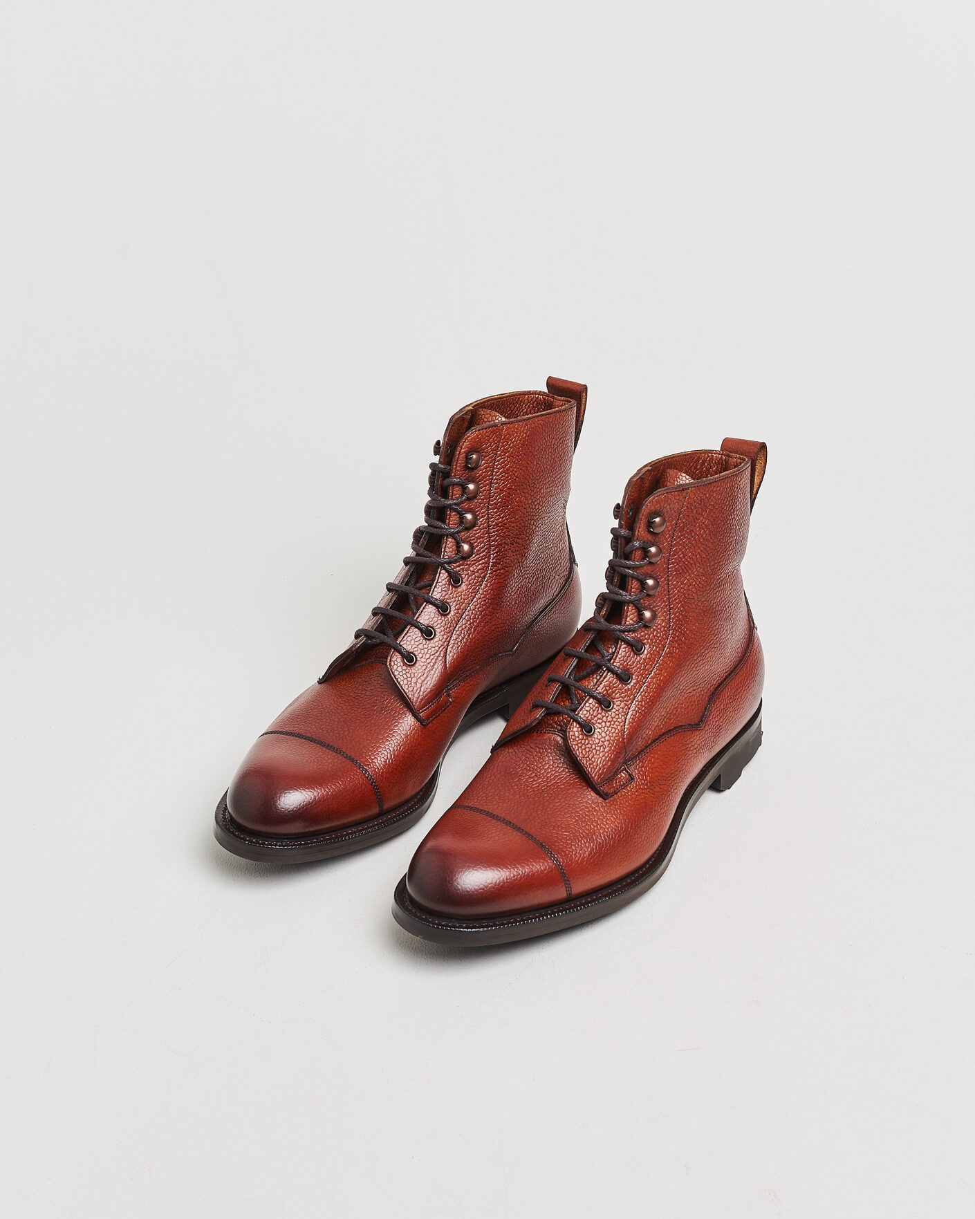 Herre | Pre-owned Randsyede sko | Pre-owned | Edward Green Galway Ridgeway Boot Rosewood Country Calf UK8 - EU42