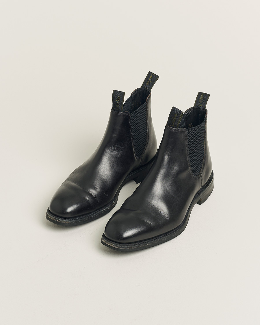 Herre | Loake 1880 Chatsworth Chelsea Boot Black Calf | Pre-owned | Loake 1880 Chatsworth Chelsea Boot Black Calf