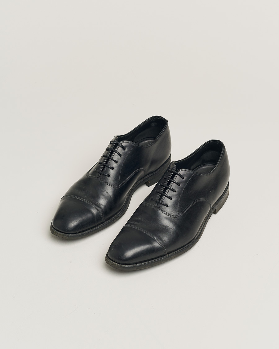 Herre | Loake 1880 Aldwych Single Dainite Oxford Black Calf | Pre-owned | Loake 1880 Aldwych Single Dainite Oxford Black Calf