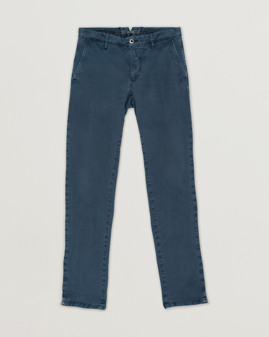 Herre | Incotex Slim Fit Stretch Slacks Navy | Pre-owned | Incotex Slim Fit Stretch Slacks Navy