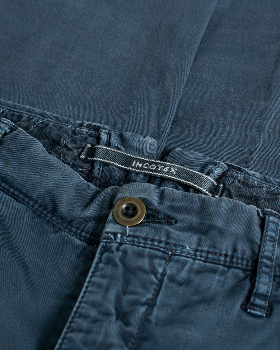 Herre | Incotex Slim Fit Stretch Slacks Navy | Pre-owned | Incotex Slim Fit Stretch Slacks Navy