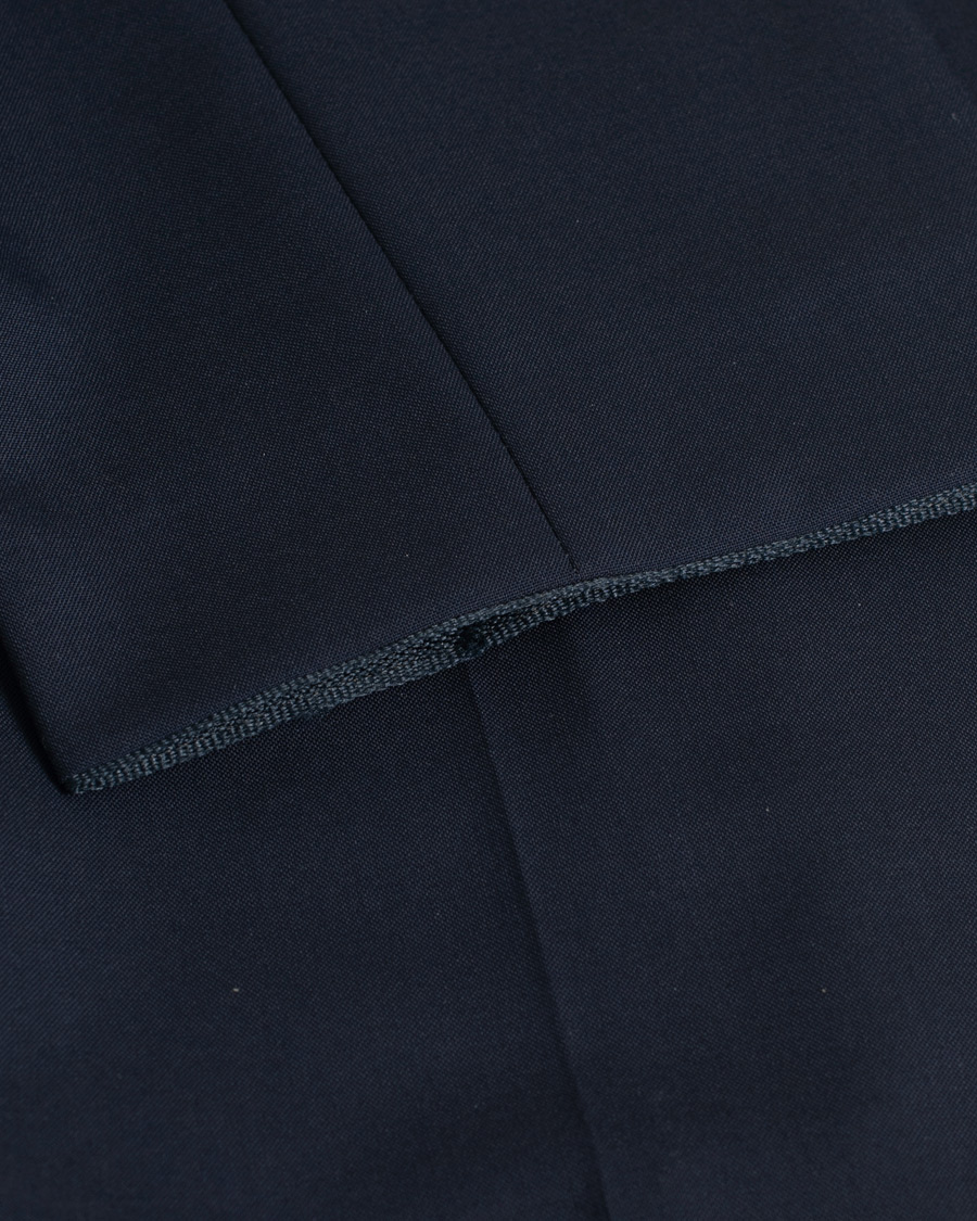 Herre | Oscar Jacobson Damien Wool Barberis Super 120 Trousers Blue | Pre-owned | Oscar Jacobson Damien Wool Barberis Super 120 Trousers Blue