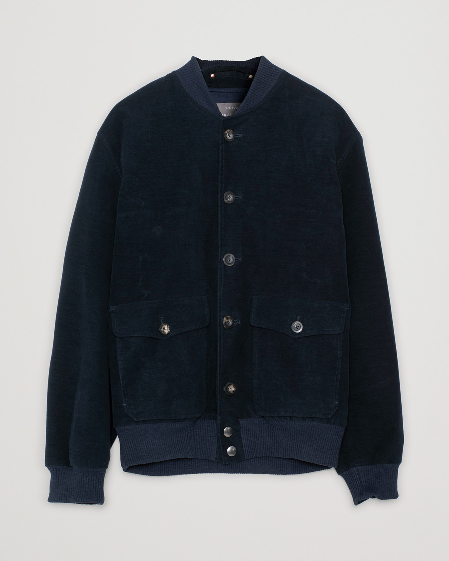 Herre | Jakker | Pre-owned | Private White V.C. Moleskin Bomber Jacket Midnight