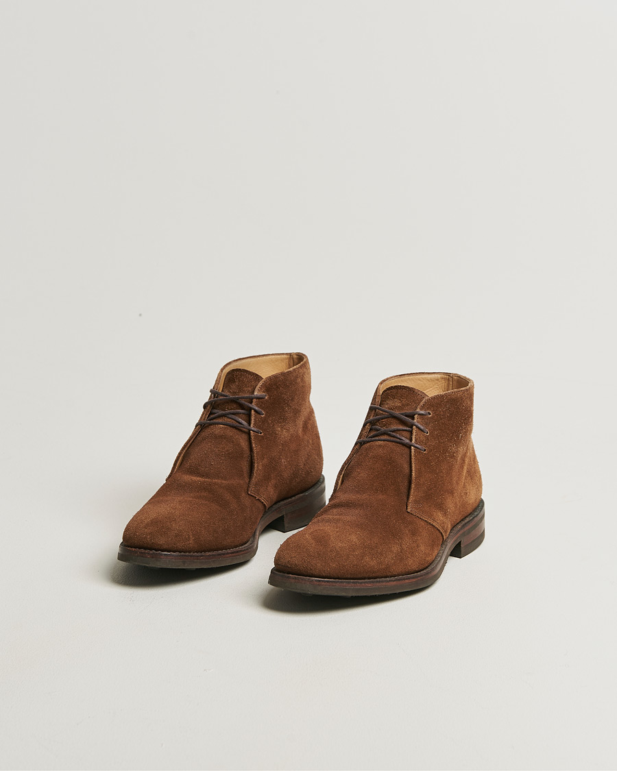 Herre | Pre-owned Randsyede sko | Pre-owned | Loake 1880 Kempton Chukka Boot Brown Suede UK7,5 - EU41,5