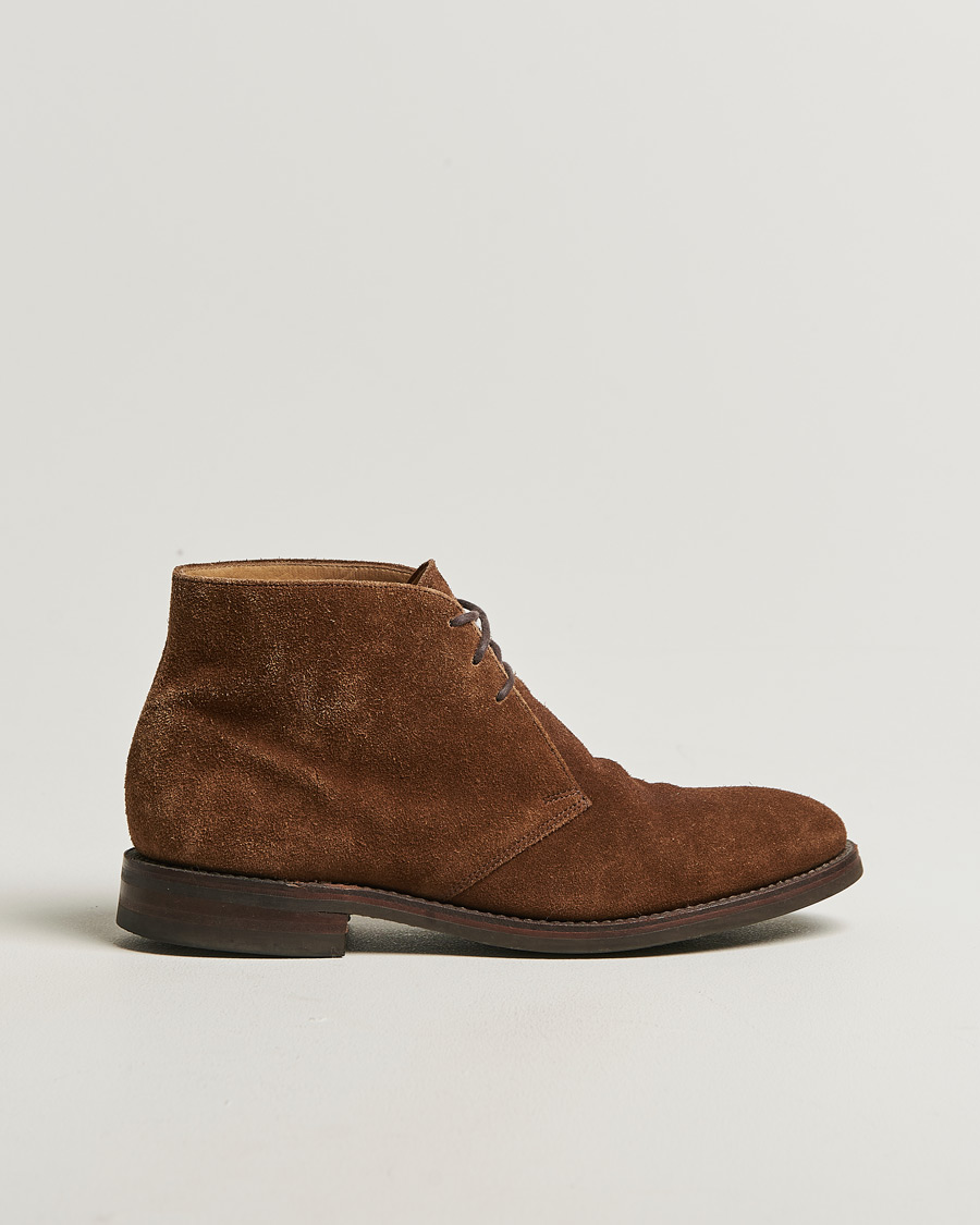 Herre | Pre-owned Randsyede sko | Pre-owned | Loake 1880 Kempton Chukka Boot Brown Suede UK7,5 - EU41,5
