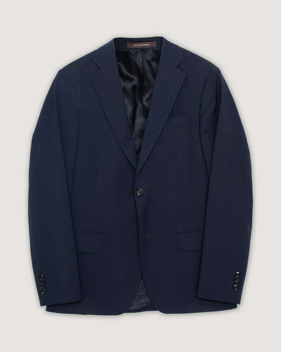 Herre | Oscar Jacobson Edmund Wool Blazer Navy | Pre-owned | Oscar Jacobson Edmund Wool Blazer Navy