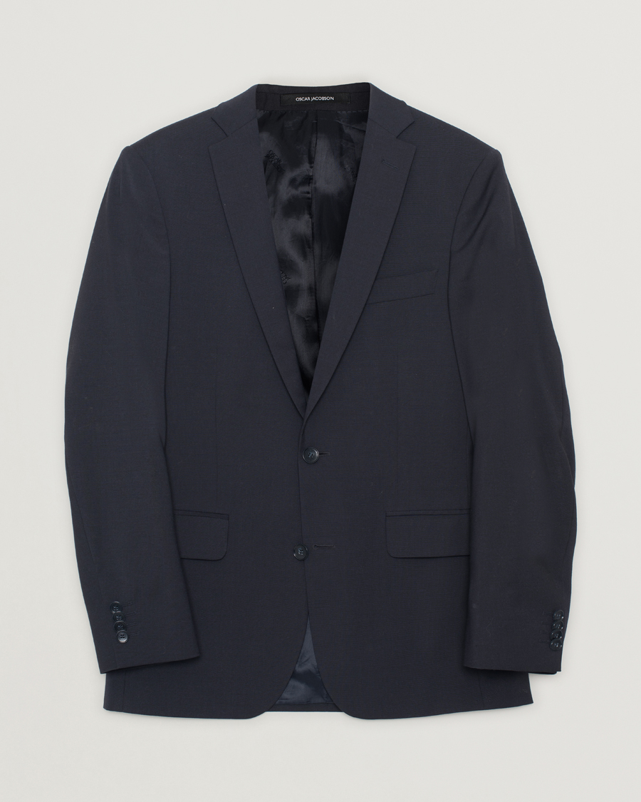 Herre | Pre-owned Blazere | Pre-owned | Oscar Jacobson Floyd Wool Stretch Blazer Navy 44