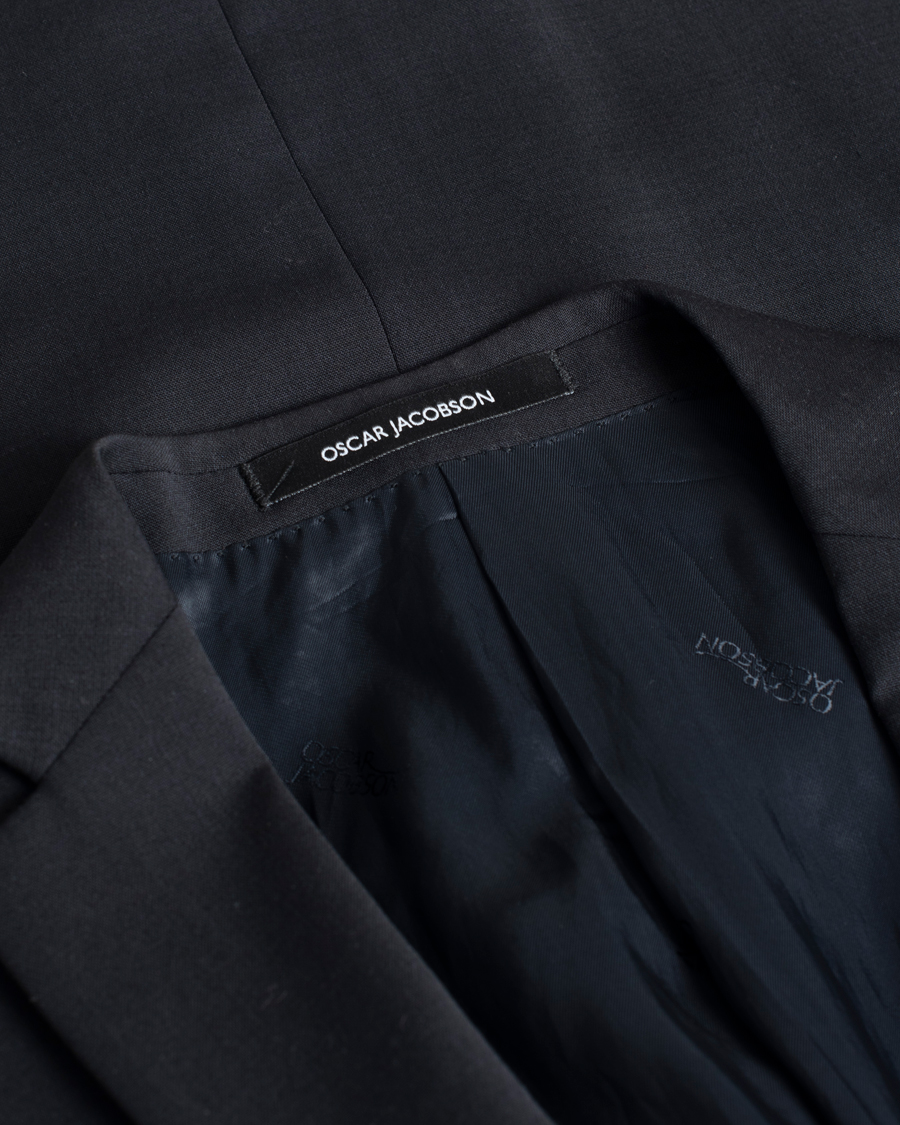 Herre | Pre-owned Blazere | Pre-owned | Oscar Jacobson Floyd Wool Stretch Blazer Navy 44