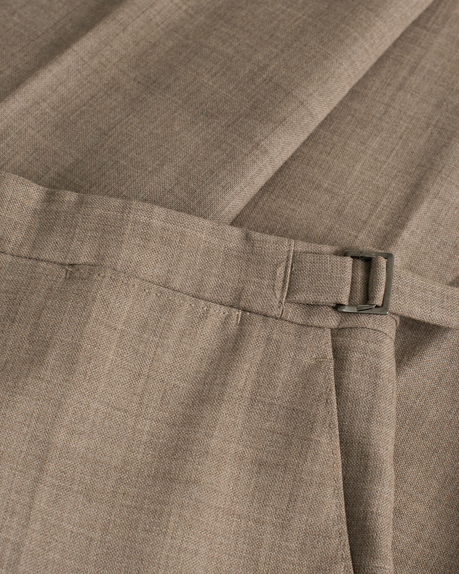 Herre | Jakkesæt | Pre-owned | Berg&Berg Dan Wool Suit Taupe Melange 50
