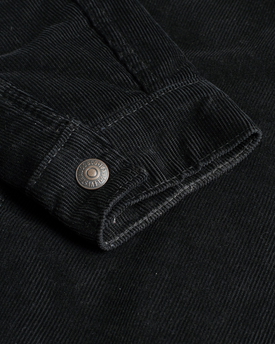Herre | Levi's Type III Sherpa Corduroy Trucker Black | Pre-owned | Levi's Type III Sherpa Corduroy Trucker Black