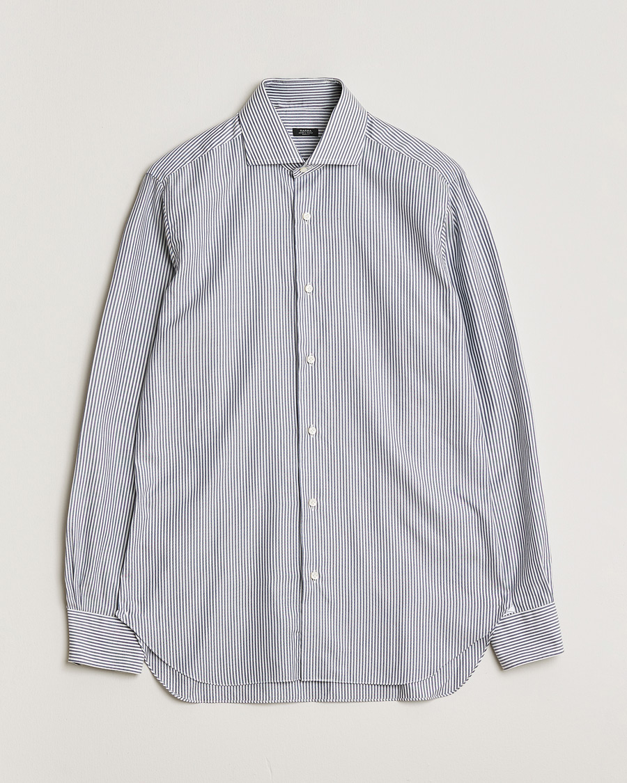 Herre | Barba Napoli Cutaway Shirt Blue Striped 40 - M | Pre-owned | Barba Napoli Cutaway Shirt Blue Striped 40 - M