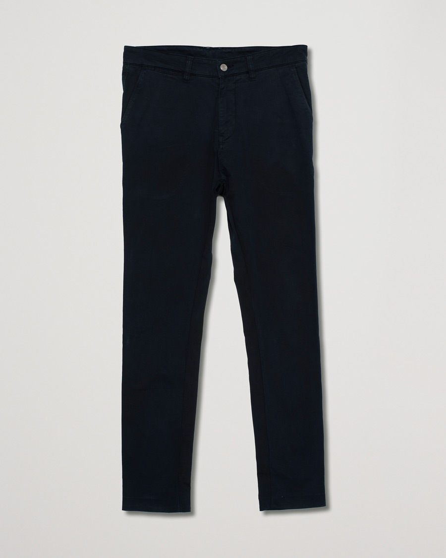 Herre | Bukser | Pre-owned | NN07 Marco Slim Fit Stretch Chinos Navy W30L30