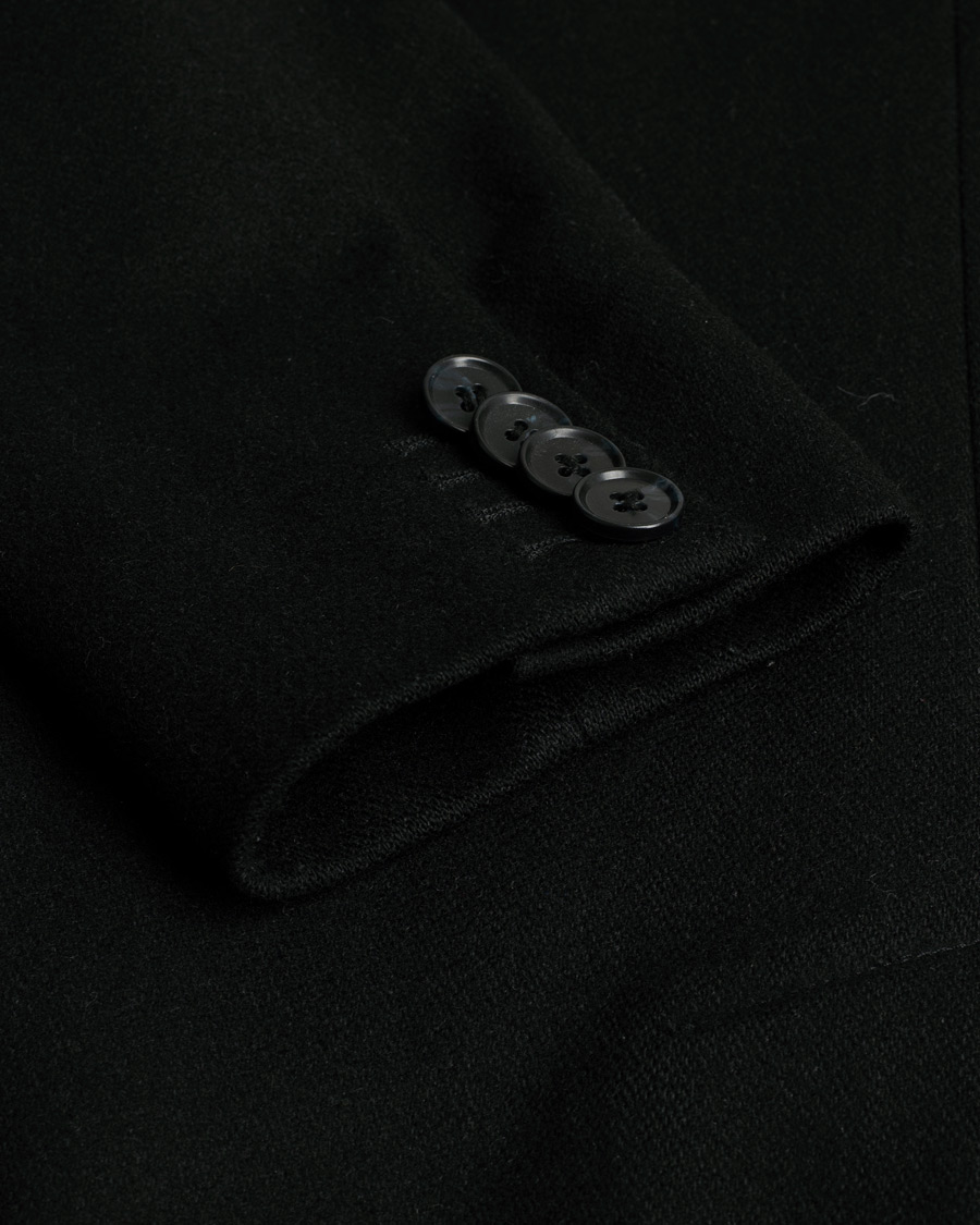 Herre | J.Lindeberg Wolger Compact Melton Coat Black 46 | Pre-owned | J.Lindeberg Wolger Compact Melton Coat Black 46