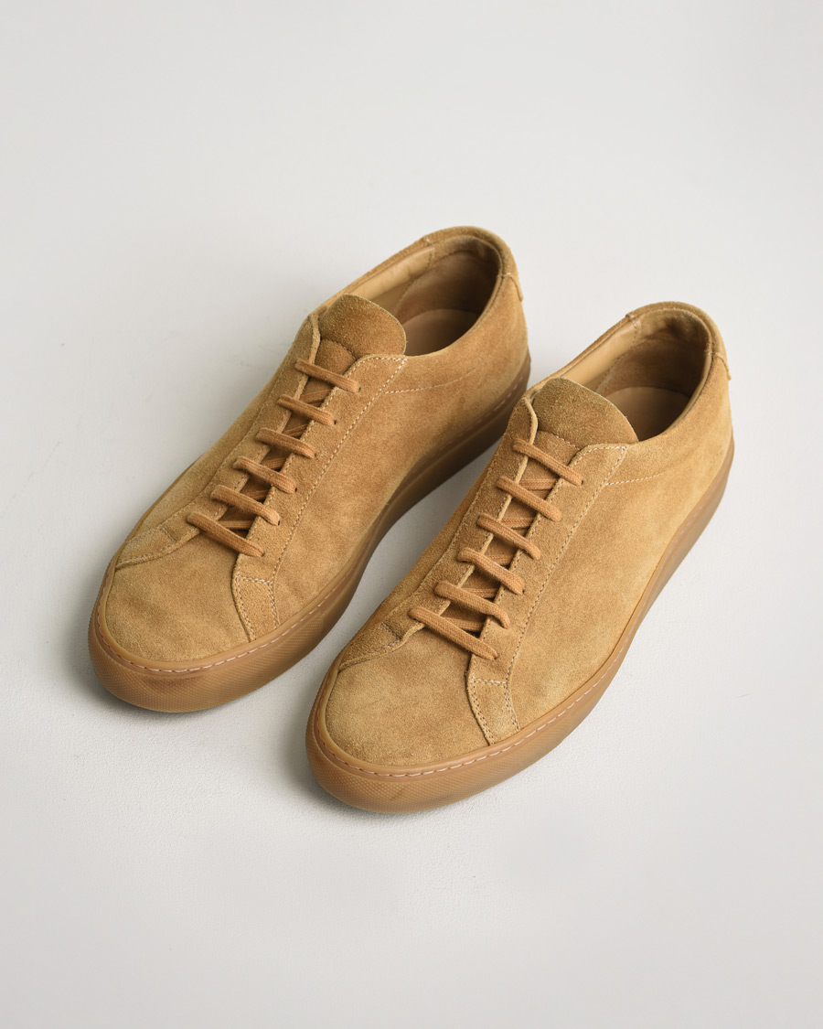 Herre | Common Projects Original Achilles Suede Sneaker Tan | Pre-owned | Common Projects Original Achilles Suede Sneaker Tan