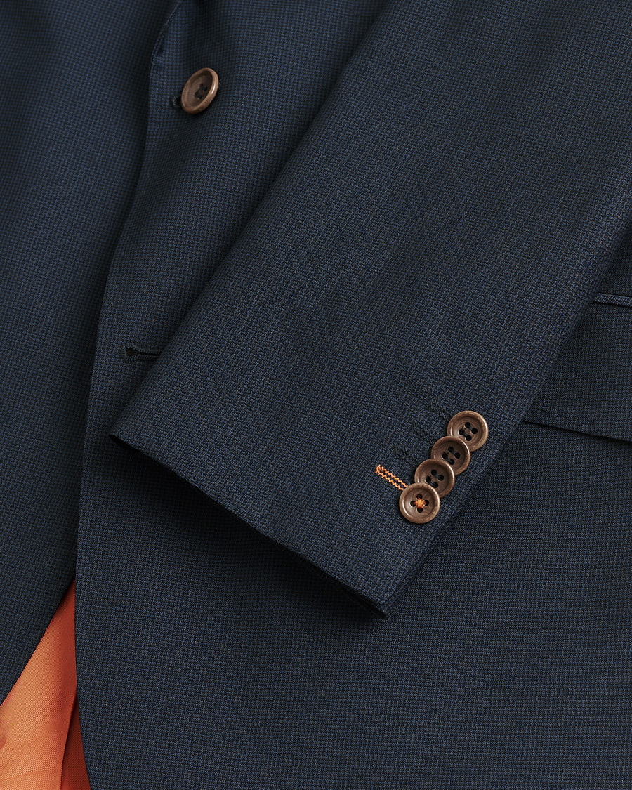 Herre | Pre-owned Jakkesæt | Pre-owned | Morris Wool Suit Navy Check 150