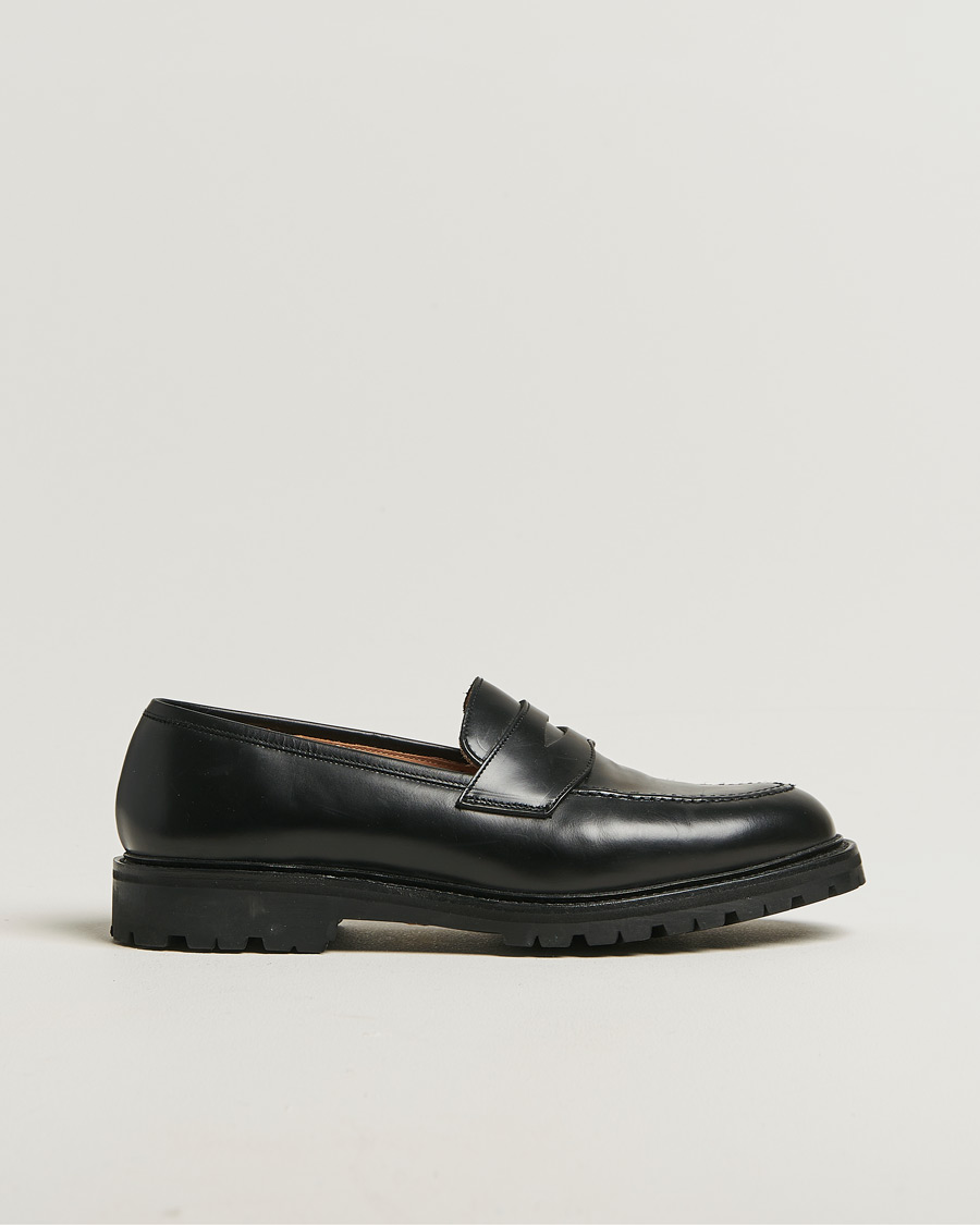 Herre | Crockett & Jones Henley 3 Loafers Black Cavalry Calf UK8 - EU42 | Pre-owned | Crockett & Jones Henley 3 Loafers Black Cavalry Calf UK8 - EU42