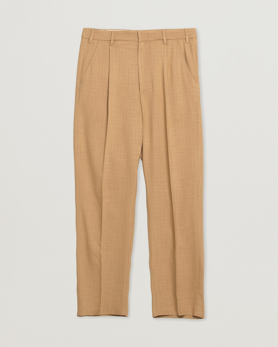 Herre | Bukser | Pre-owned | Barena Talon Pleated Trousers Khaki