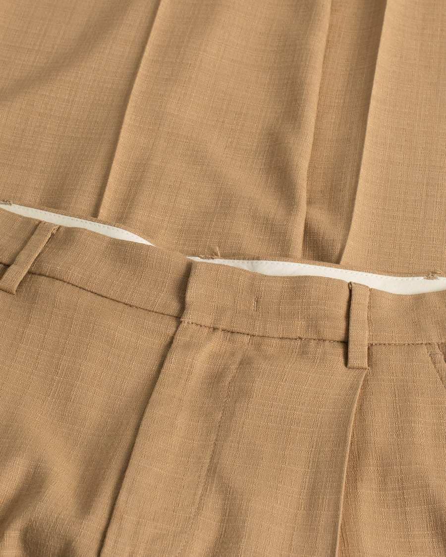 Herre | Barena Talon Pleated Trousers Khaki | Pre-owned | Barena Talon Pleated Trousers Khaki