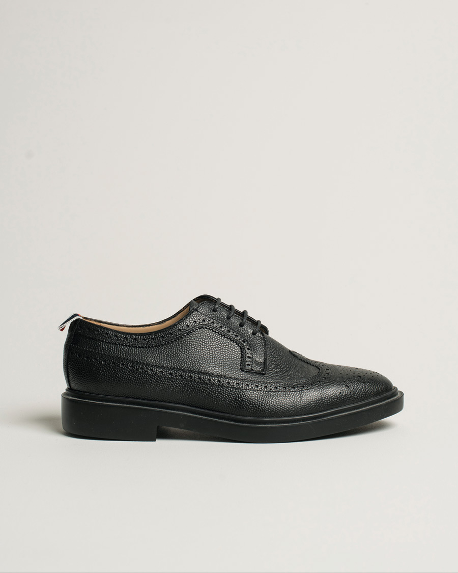 Herre | Thom Browne Lightweight Longwing Brogues Black | Pre-owned | Thom Browne Lightweight Longwing Brogues Black