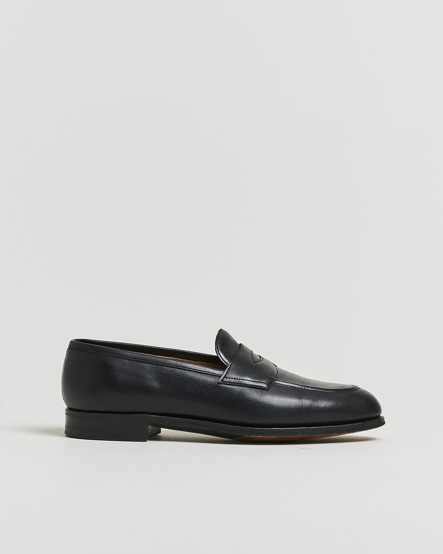 Herre | Pre-owned Randsyede sko | Pre-owned | Edward Green Piccadilly Penny Loafer Black Calf UK7,5 - EU41,5