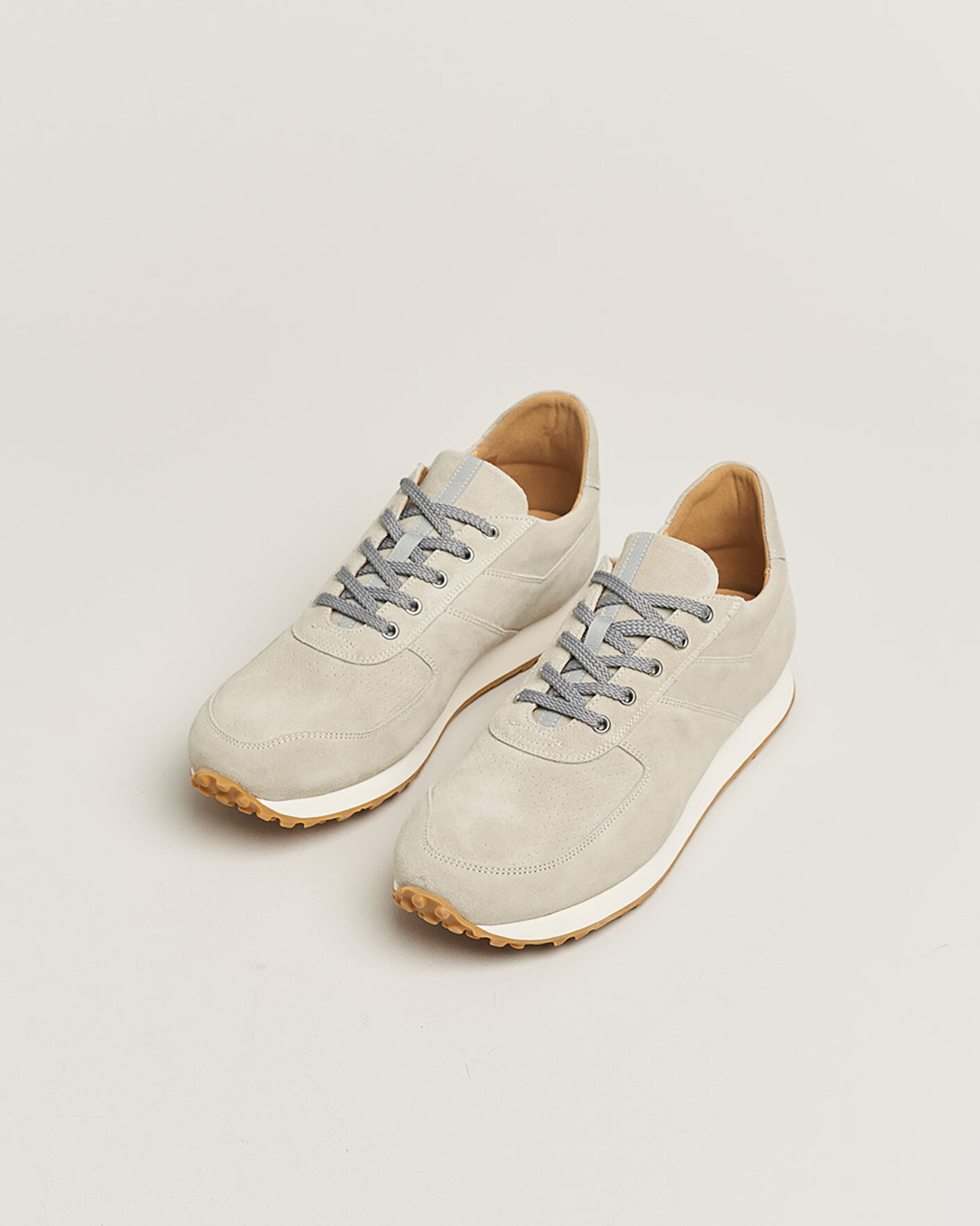 Herre | Pre-owned Sko | Pre-owned | C.QP Stride Suede Running Sneaker Ghost