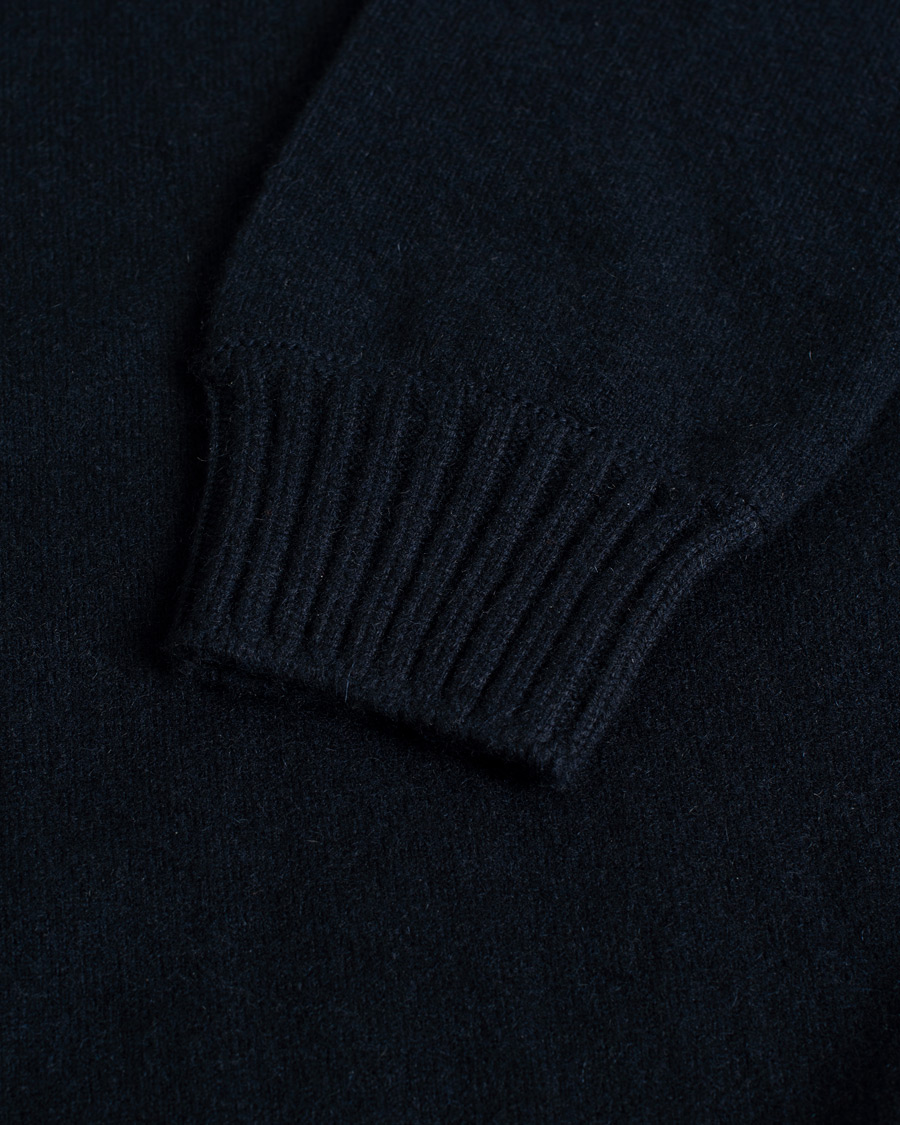 Herre | Pre-owned Trøjer | Pre-owned | Gran Sasso Cashmere Crew Neck Navy 48