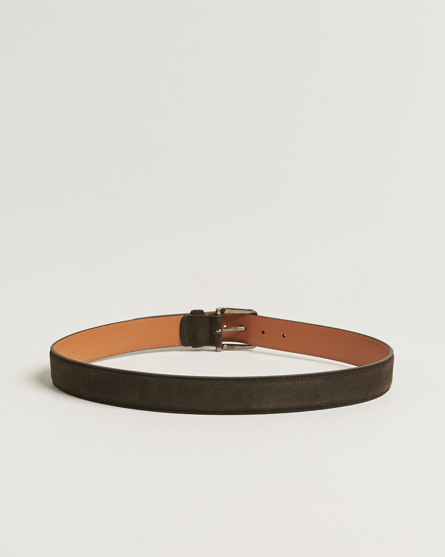 Herre | Pre-owned Tilbehør | Pre-owned | Tod's Suede 3,5 cm Belt Brown 95