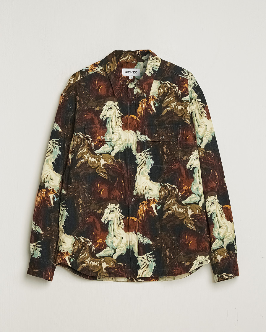 Herre | Jakker | Pre-owned | KENZO Chevwaux Printed Overshirt Multi