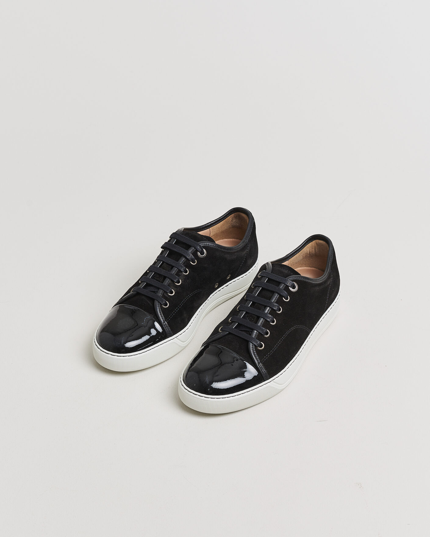 Herre | Pre-owned Sko | Pre-owned | LanvinDBB1 Patent Cap Toe SneakerBlackUK7 - EU41